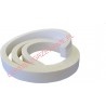 Silicone sponge profile – 2 x 20 mm x 1000 mm WHITE