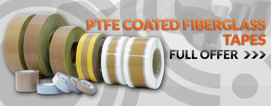 PTFE coated fiberglass tapes